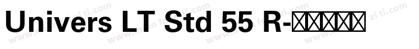 Univers LT Std 55 R字体转换